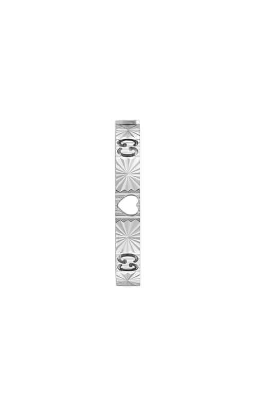 GUCCI Icon 18kt Diamond Heart Ring White Gold YBC727892003 - Image 2